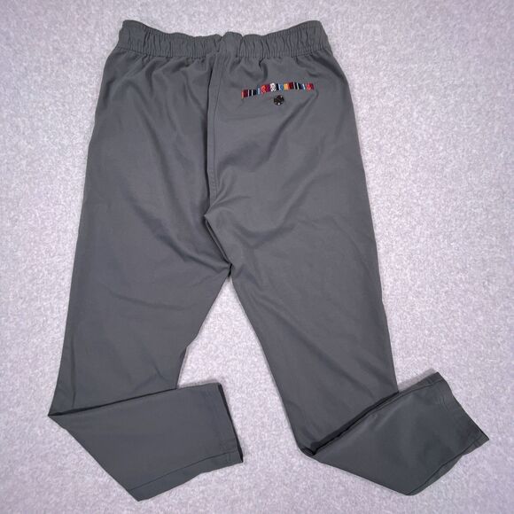 Wowie Sapien Pants Mens Medium Charcoal Pull On Aztec Trim Casual Performance - Picture 2 of 14